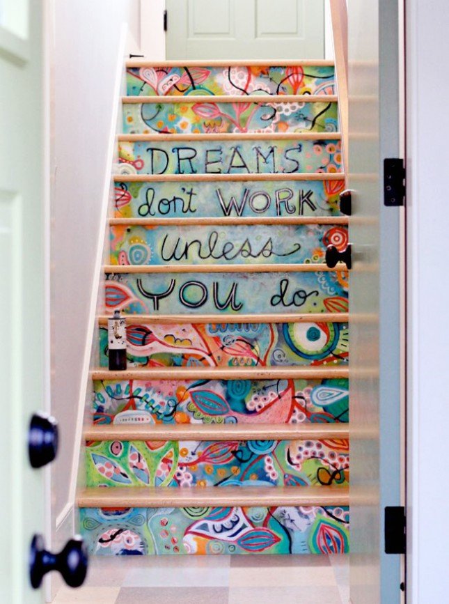 31 Brilliant Stairs Decals Ideas & Inspiration