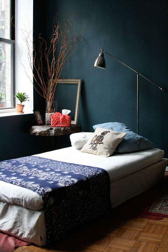 On Style Today 2021 02 21 Cool Dark Blue Bedroom Here