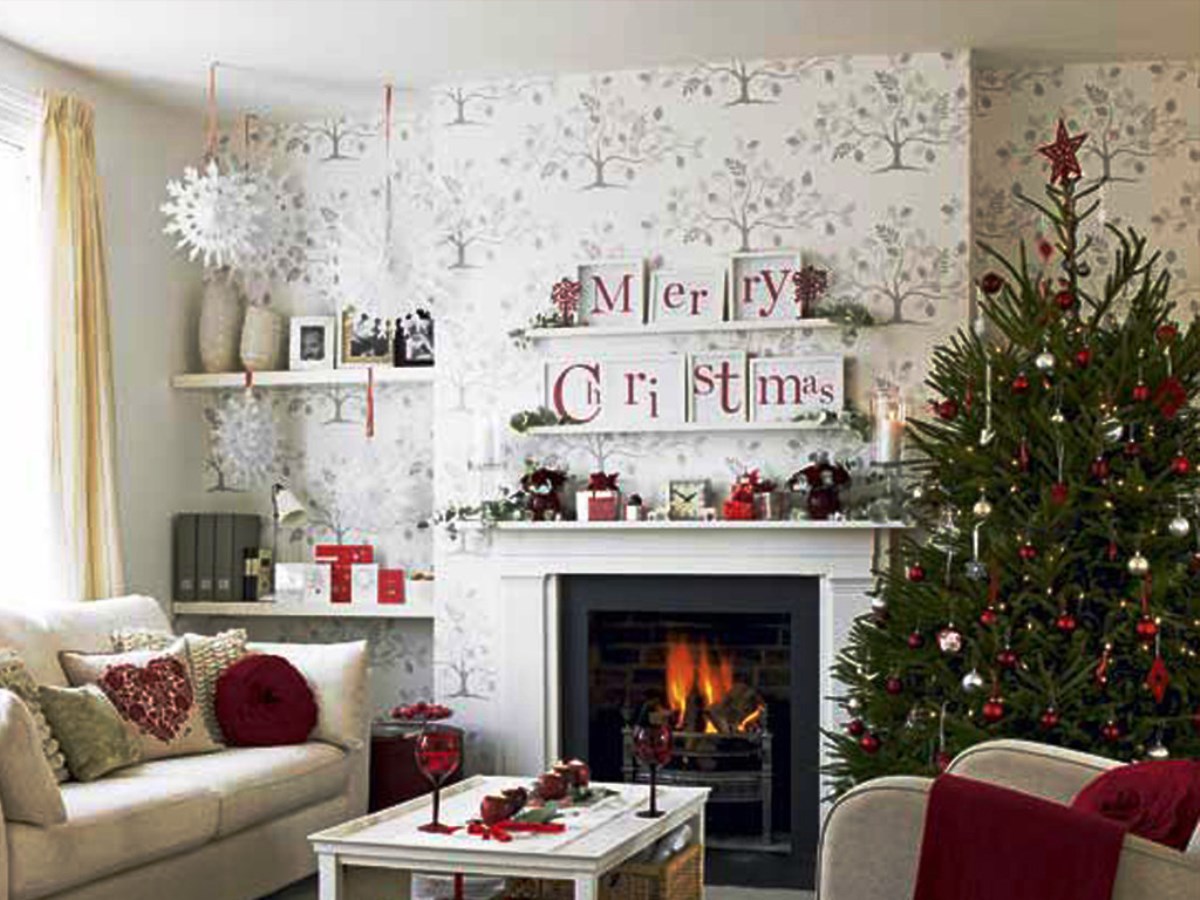 Elegant Christmas Living Room Ideas