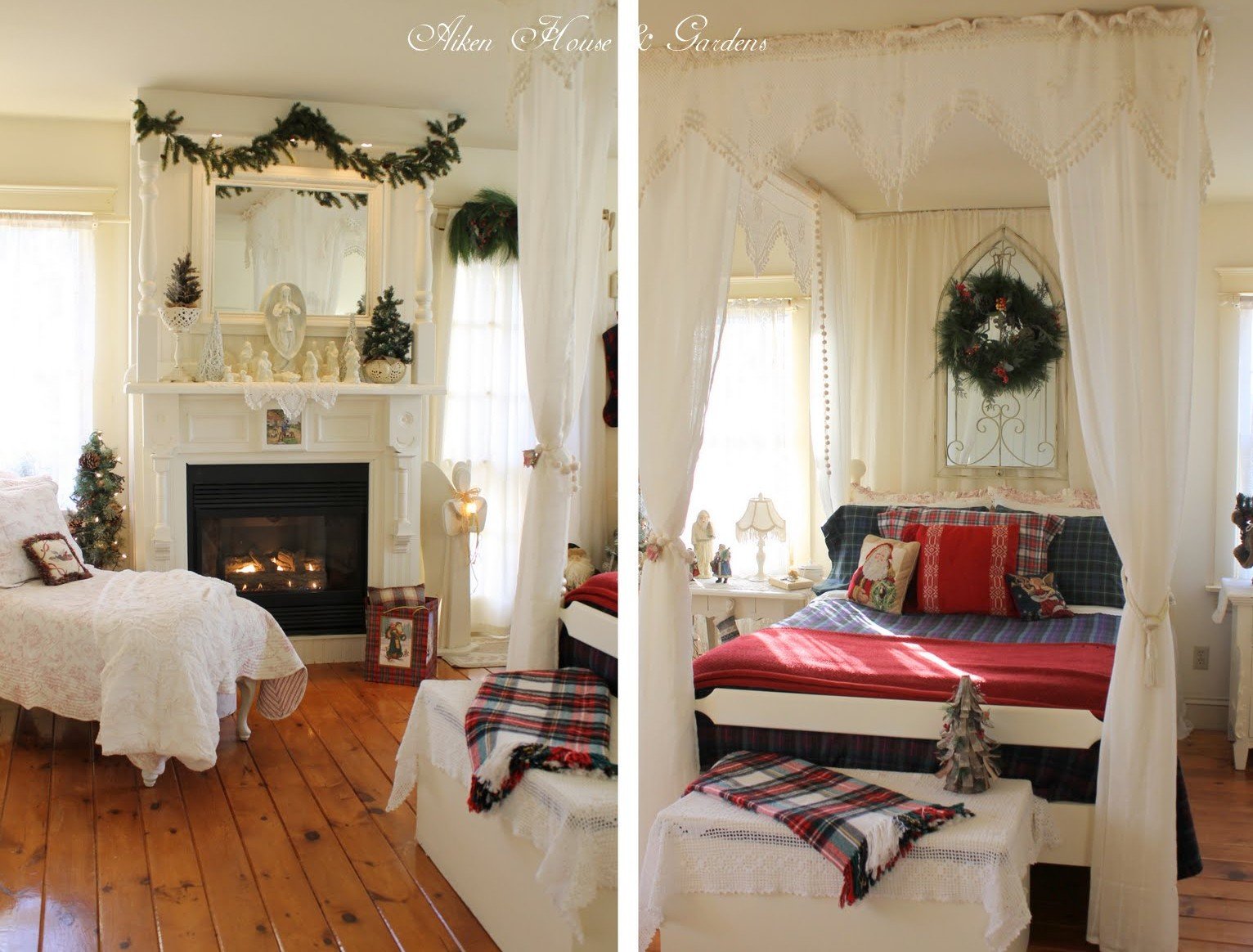 30 Christmas Bedroom Decorations Ideas