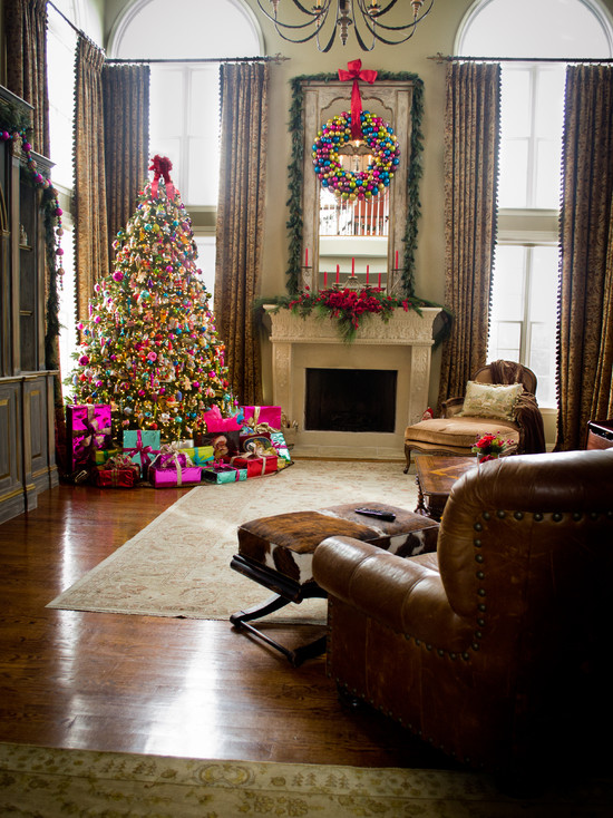 Christmas Living  Room  Decorations Ideas  Pictures 