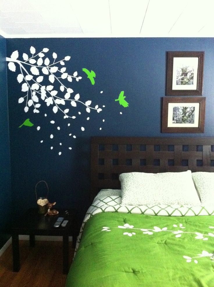 Navy Dark Blue Bedroom Design Ideas Pictures