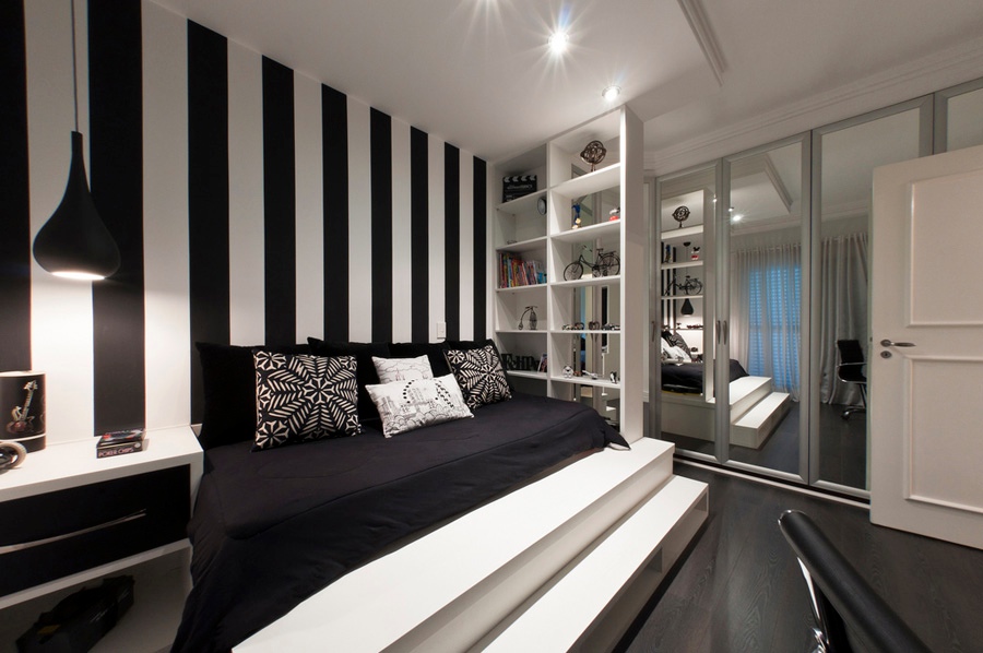  Black And White Bedroom  Interior Design Ideas