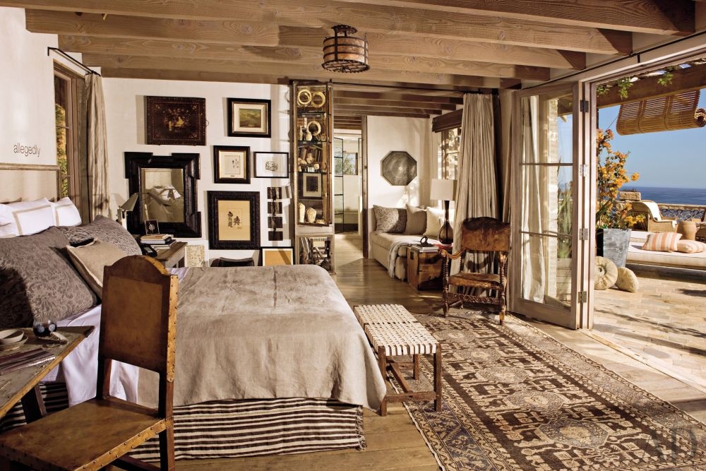 rustic bedrooms michael lee malibu california