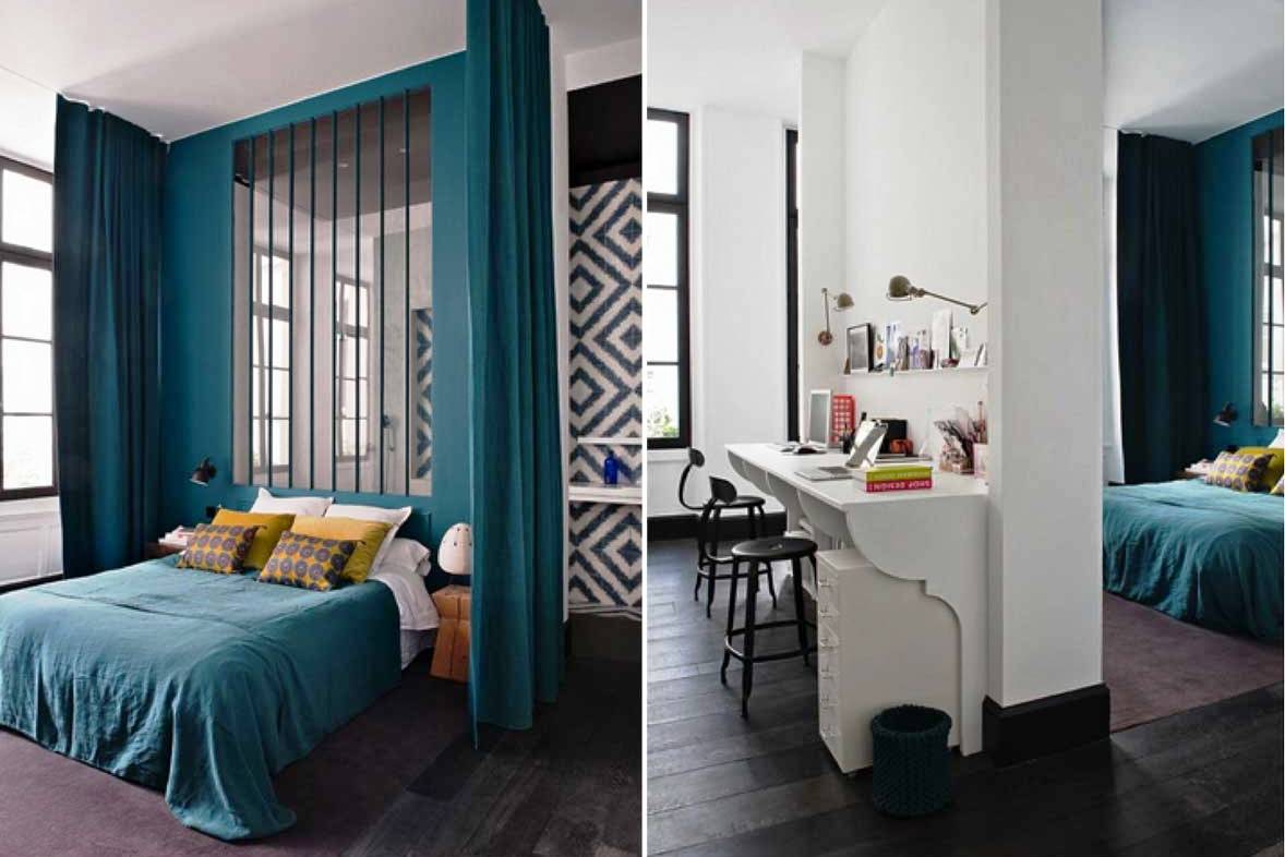 Navy & Dark Blue Bedroom Design Ideas & Pictures