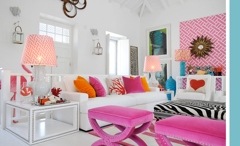  Pink  And Orange Living  Room  Design  Ideas  Pictures