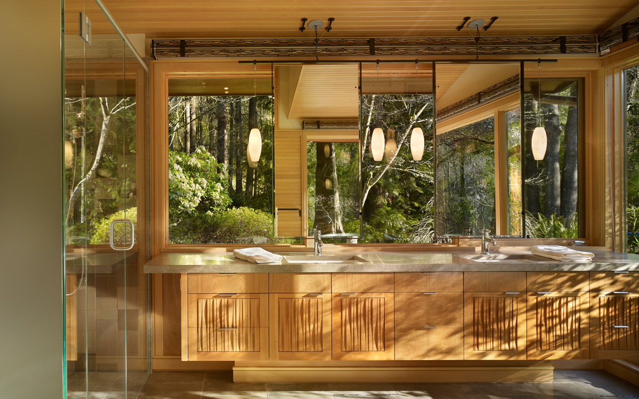 wooden interior lake forest park design by finne architects forrest designs