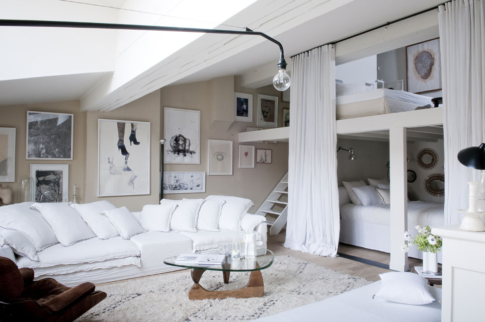 White Living Room Interior Design