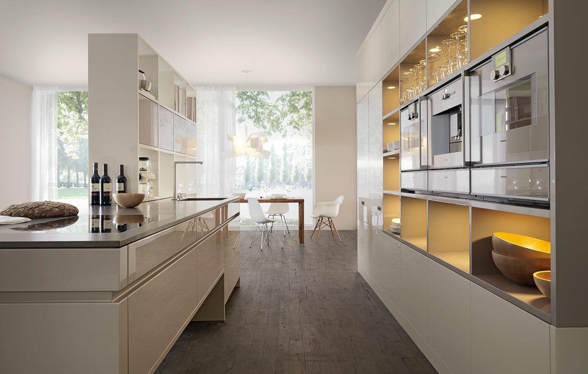 Personalise your kitchen through colour and by combining bespoke and standard sized kitchen units.