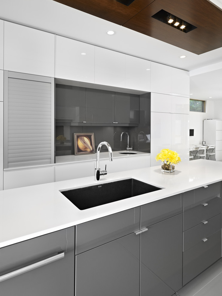 Modern Kitchen Design Grey And White