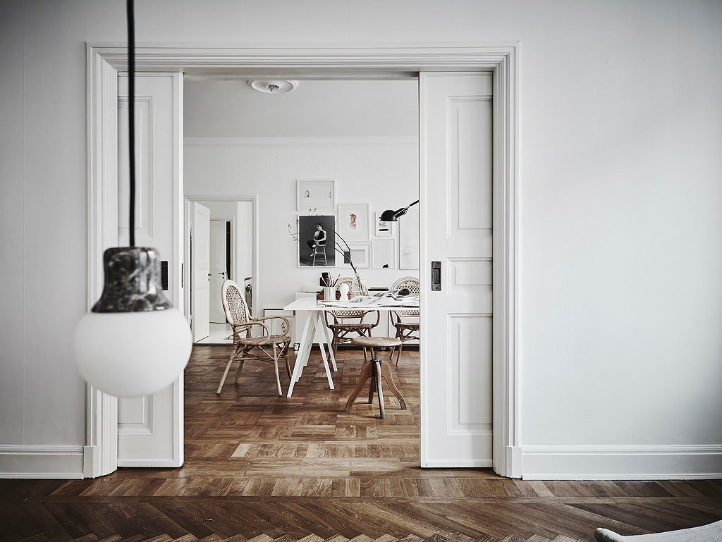 White, Modern Vintage Swedish Apartment Look Amazing