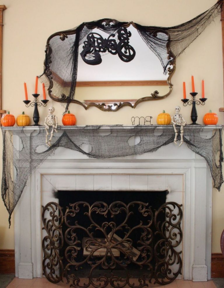 23 Best Ideas For Halloween Decorations Fireplace and Mantel