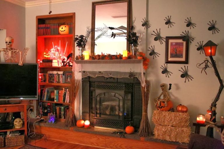 23 Best Ideas For Halloween Decorations Fireplace and Mantel