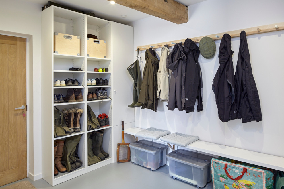 contemporary boot room