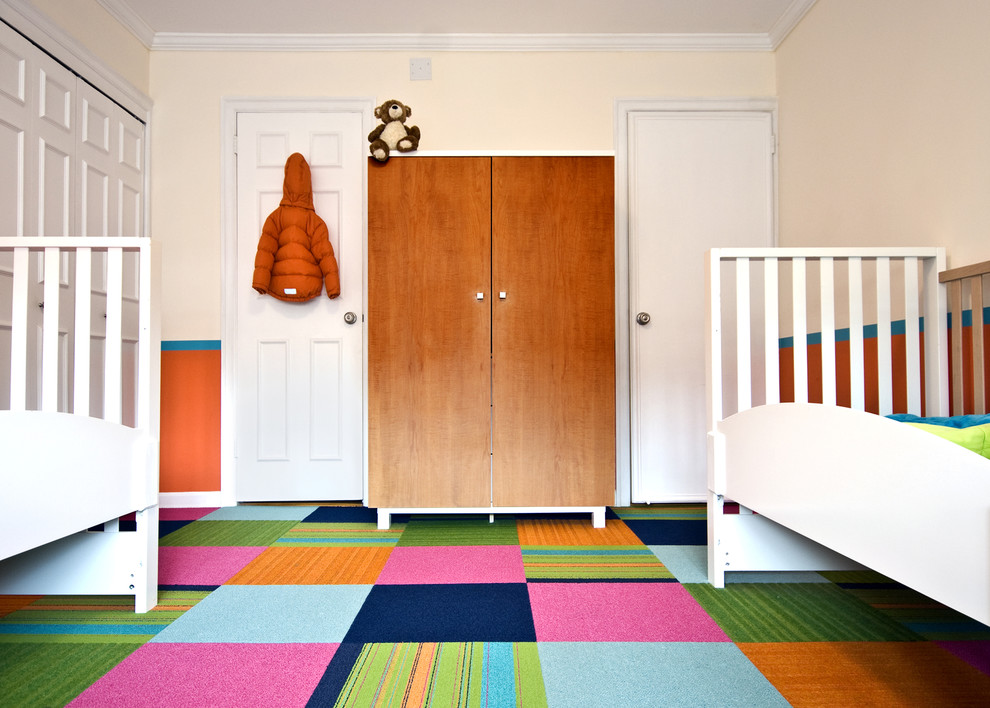 colorful square carpet tiles design kids room