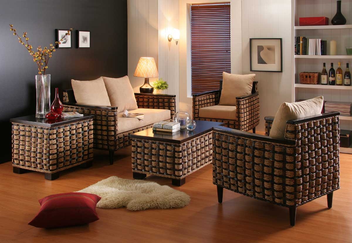 Home Decoration Using Waste Material Emejing Decorating With Wicker Furniture Ideas Interior Design
