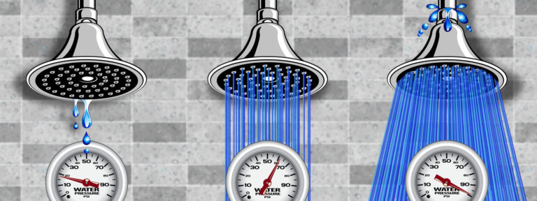 little water pressure in house