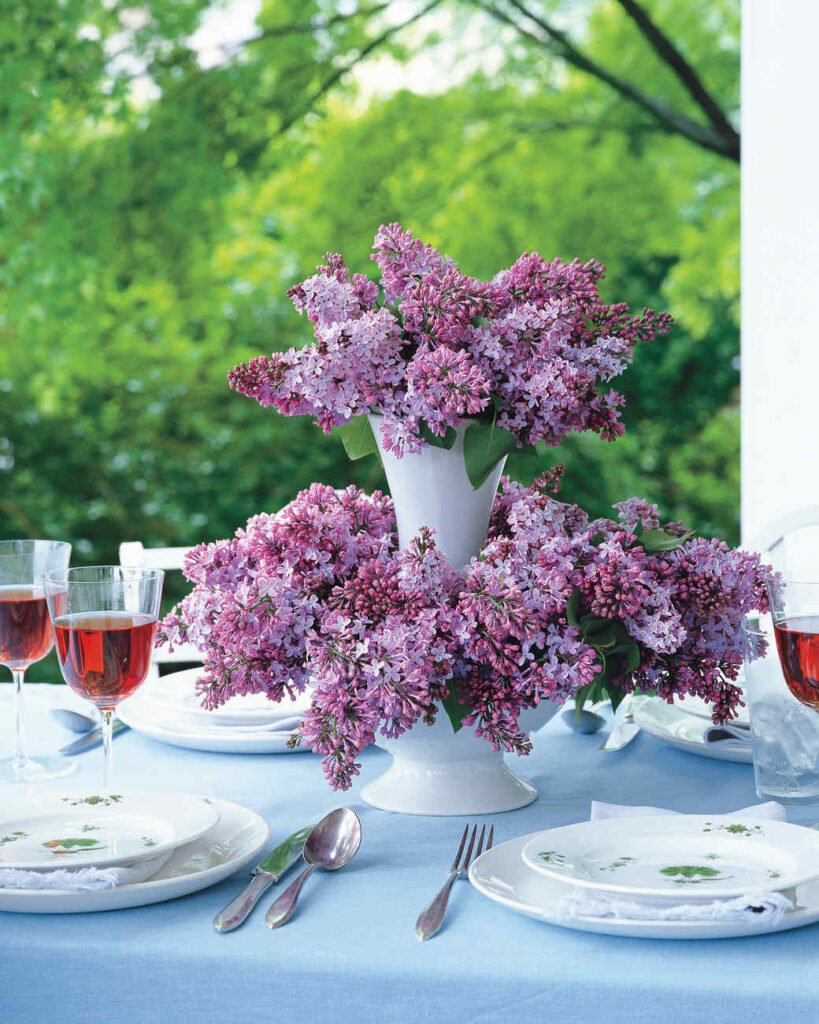 Kitchen Decoration Purple flower herbs