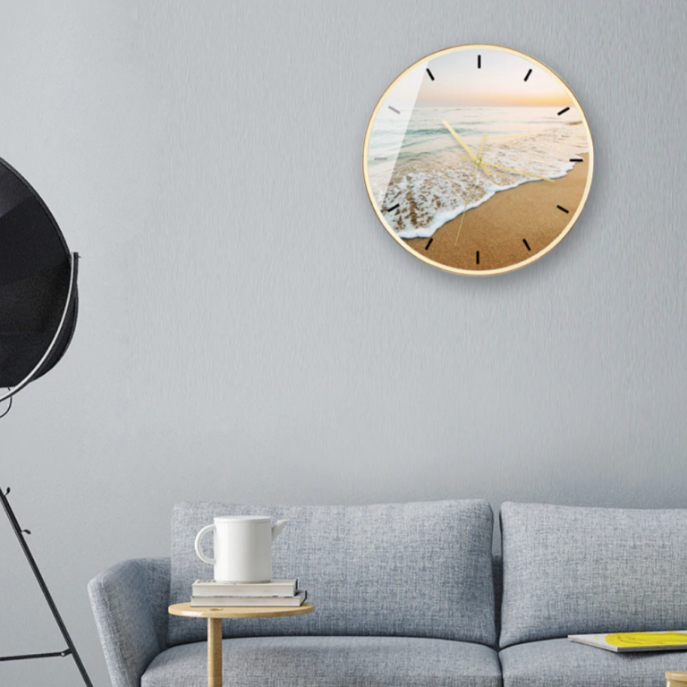 How to Decorate Around a Large Modern Wall Clock » Residence Style