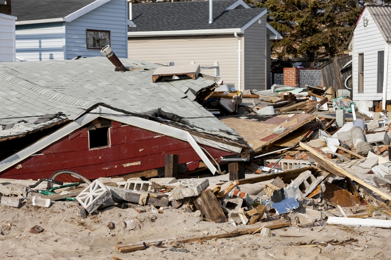 Hurricane Sandy Destruction At Breezy Point