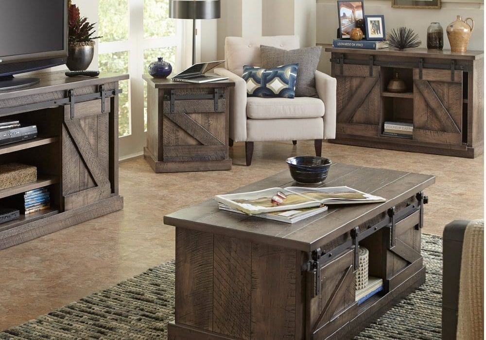 Rustic Wooden Lounge Furniture Still A, Rustic Living Room Table Sets