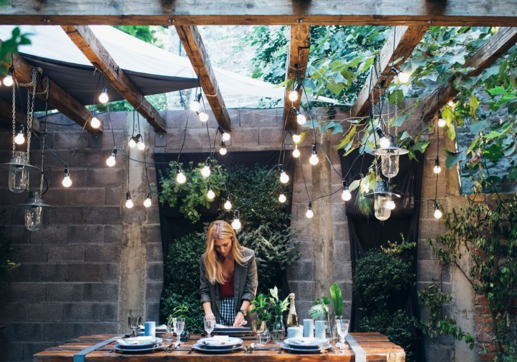 best way to hang outdoor patio lights – 14 Outdoor Decorating Ideas for Small Spaces