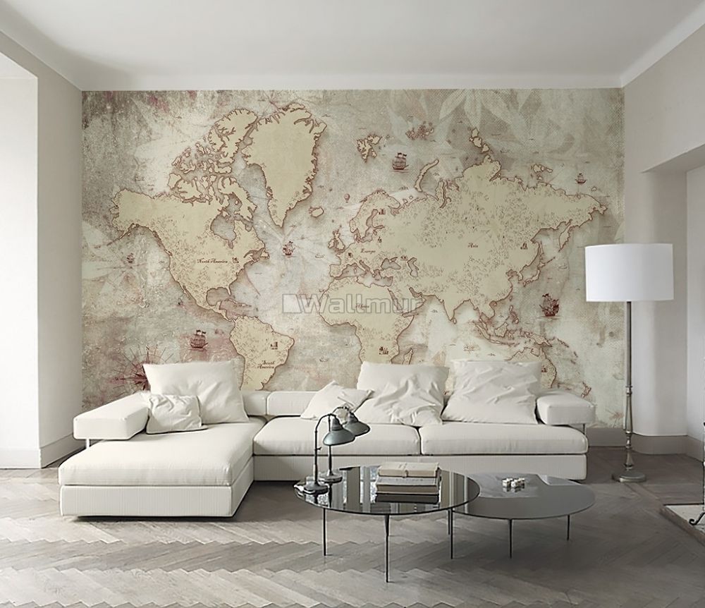 10 Best World Map Wallpaper Ideas to Try » Residence Style