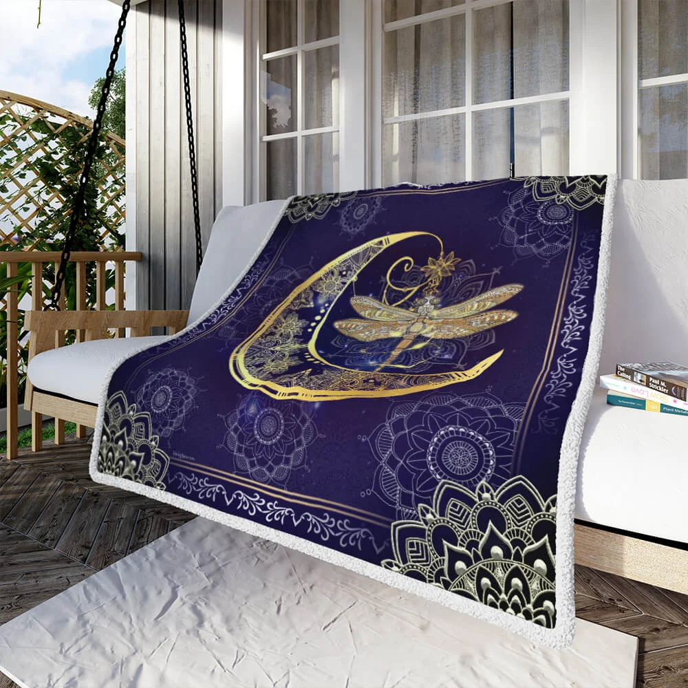 Dragonfly-Moon-Sofa-Throw-Blanket