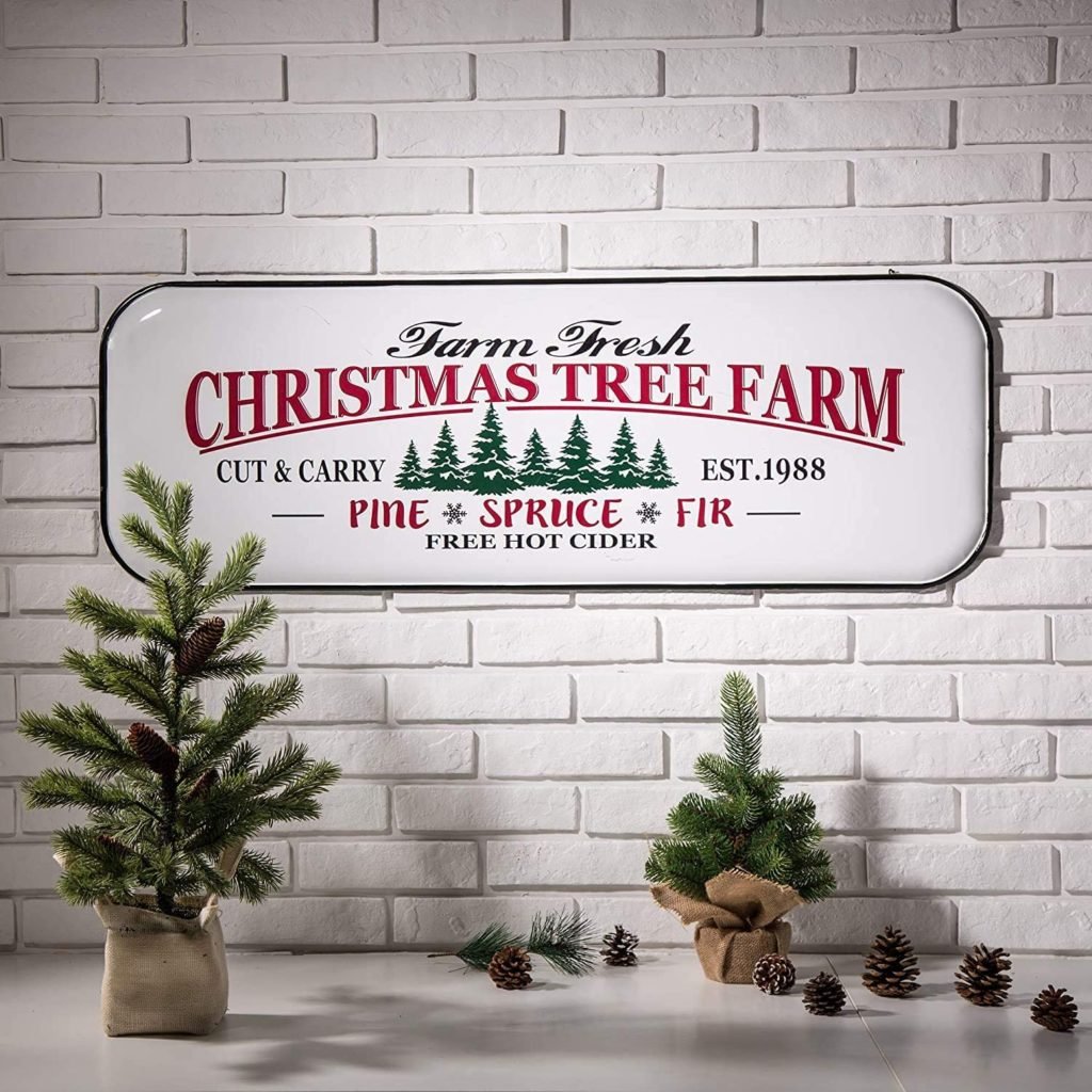 How To Hang Indoor Metal Sign Decor Best Way To Express Holiday Vibes