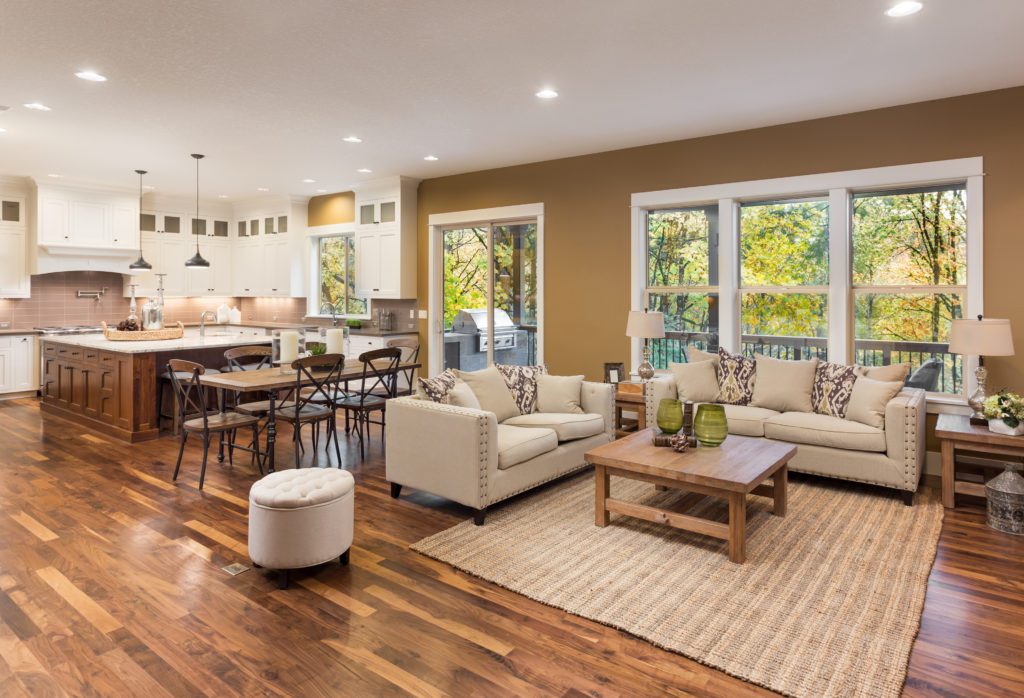 Luxurious Living Room in new home