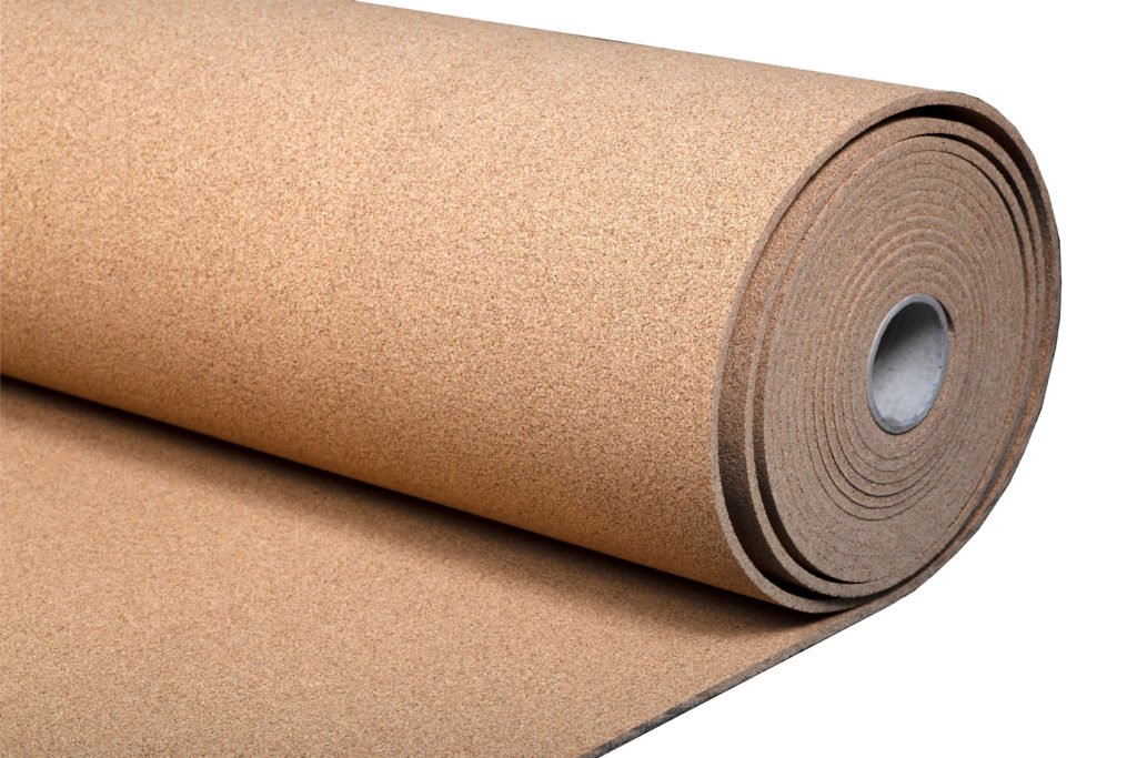 Cork underlay for laminate flooring. Cork base for wooden floors