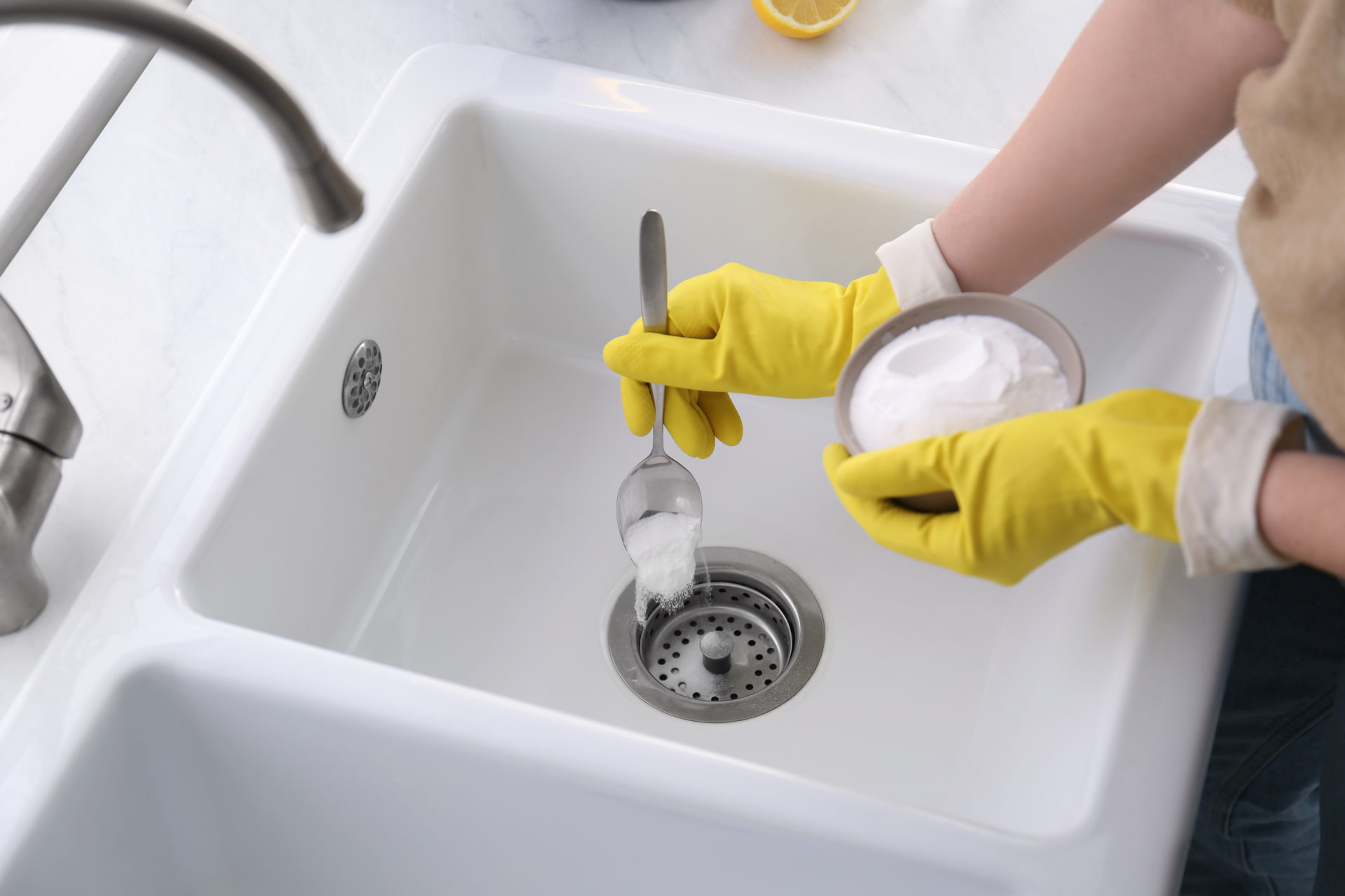 Pour Salt down your Drain at Night
