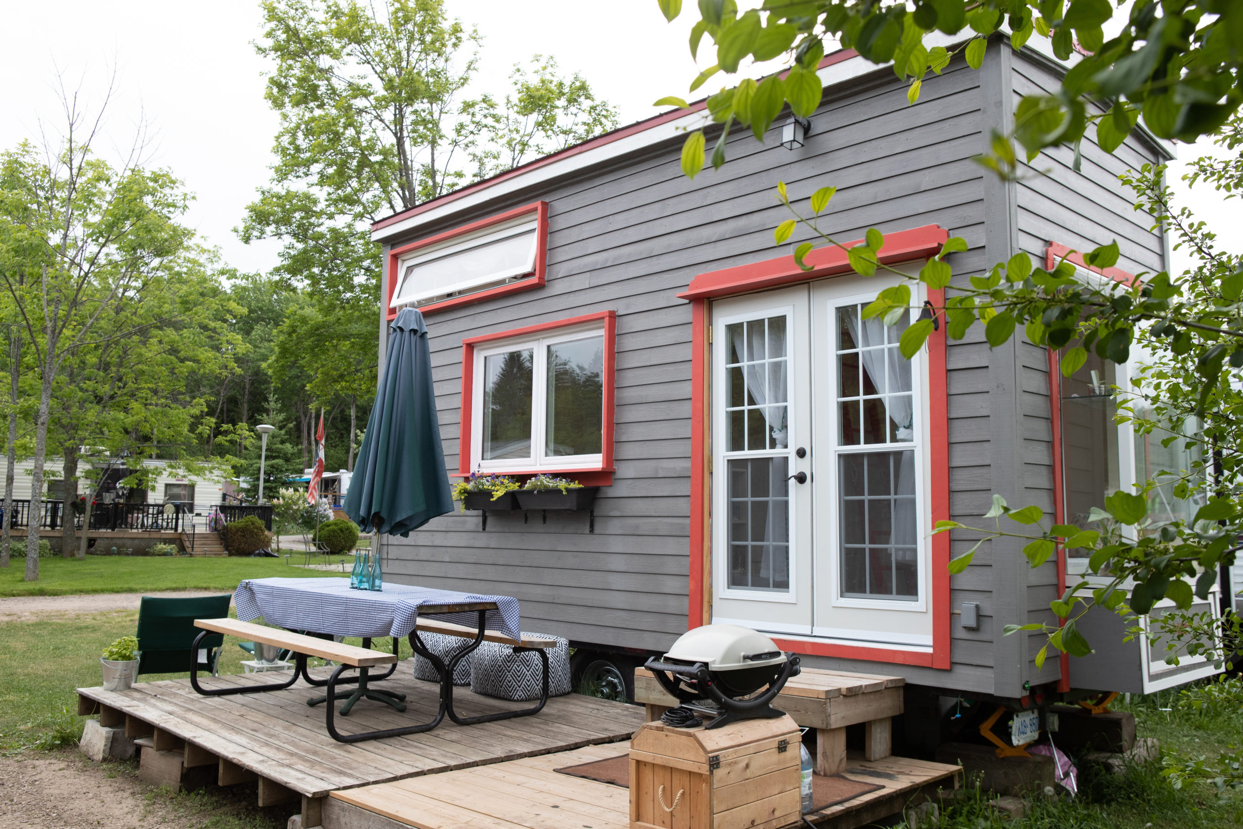 Funky girl shows off her DIY Tiny Home