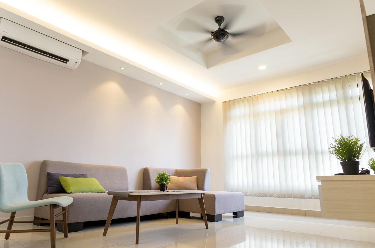 Ruang tamu indoor-outdoor