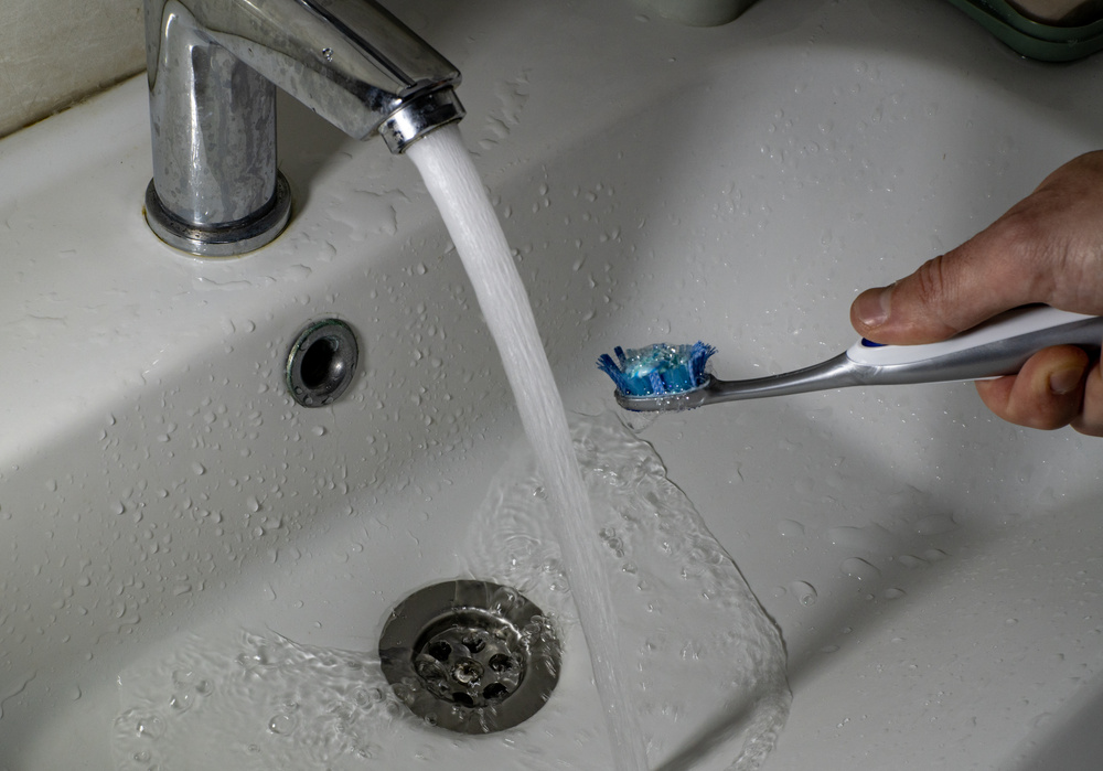 Water Waste connected  Tooth Brushing