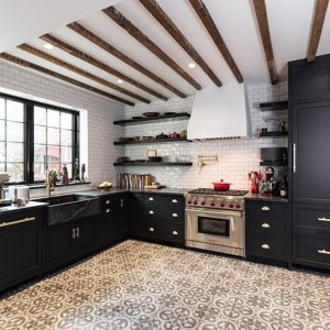 Black Kitchen Cabinets 1