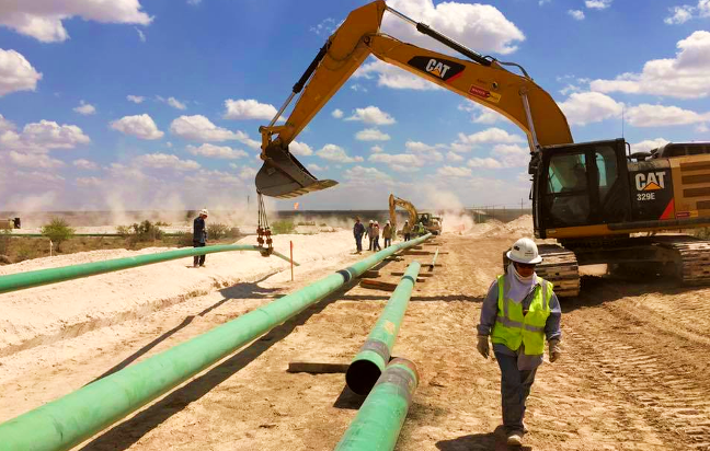 Hiring pipeline construction services 1