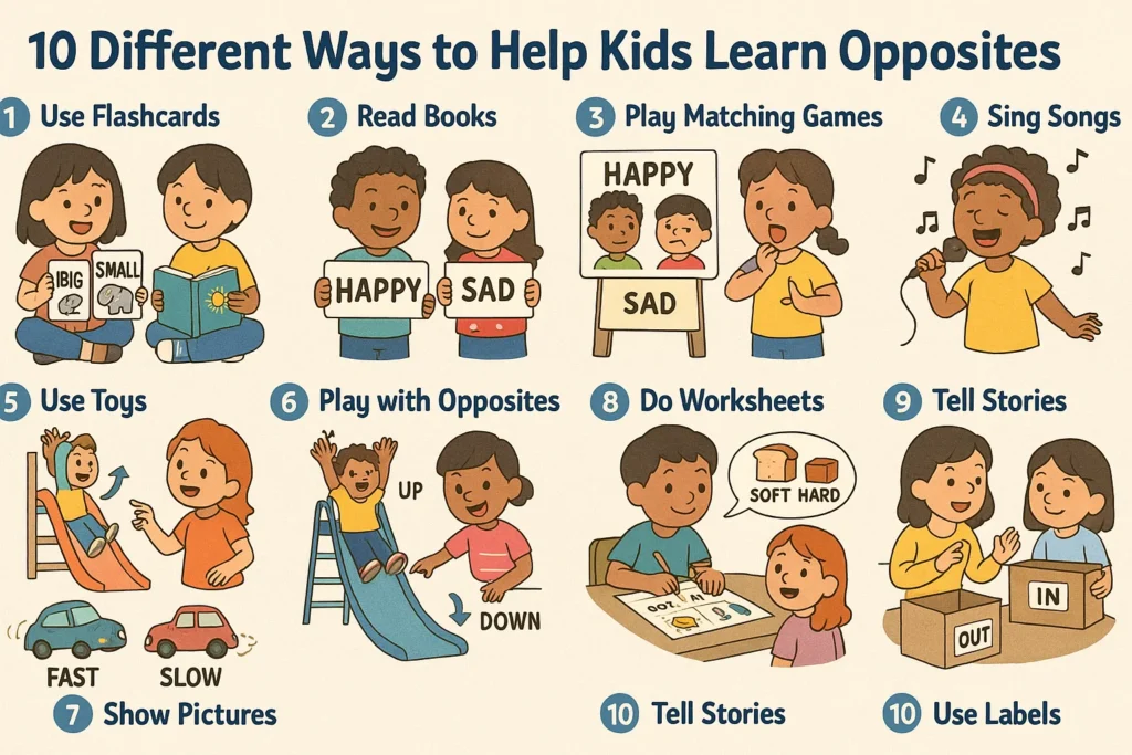 10 Different Ways to Help Kids Learn Opposites