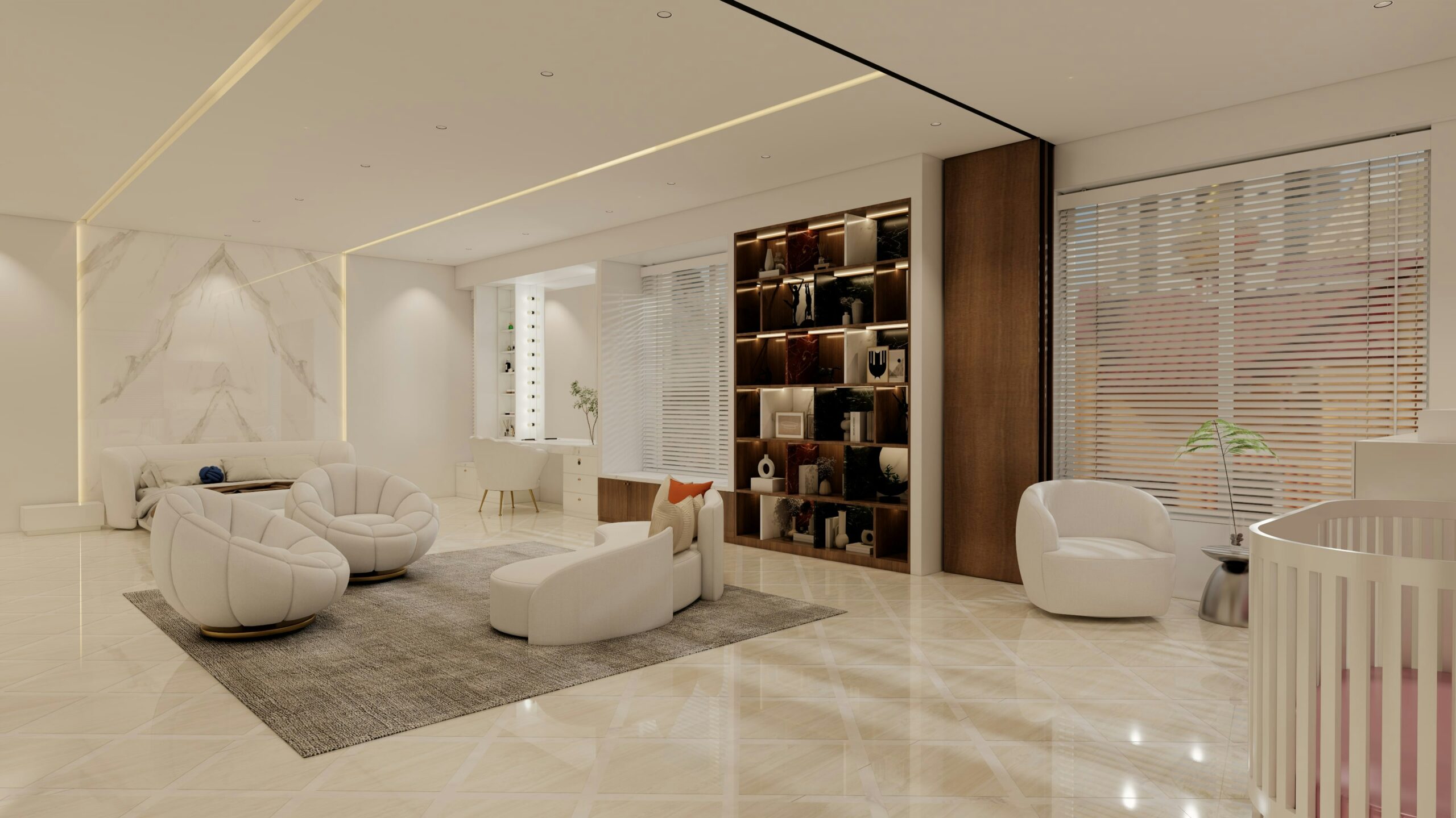 Open-Plan Kitchen-Living Area