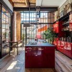 Red Kitchen Cabinets